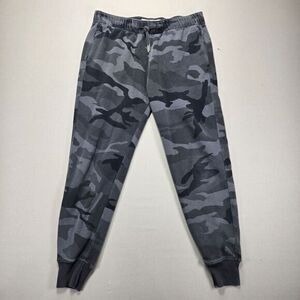 Abercrombie & Fitch Gray Camo Jogger Sweatpants Soft Fleece Loungewear Size S